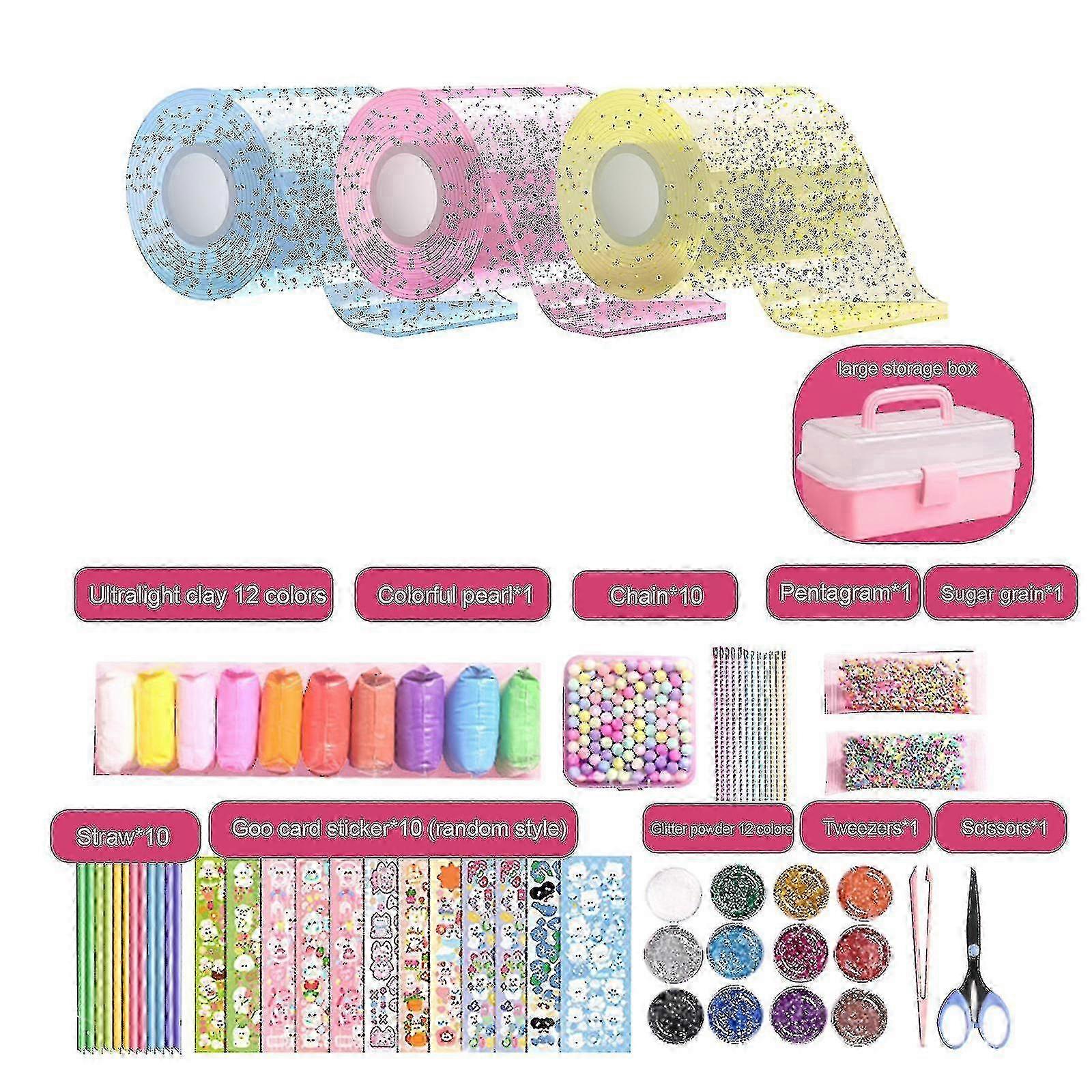 Súprava bublín nano pásky, bublinková súprava nano pásky pre deti obojstranná páska Magic Plastic Bubble Super elastická Bubbles_szxm