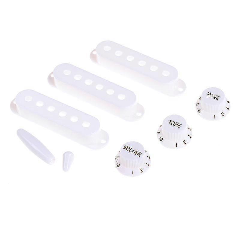Single Coil Tonabnehmerabdeckung Regler Schalter Tip Set für E-Gitarre