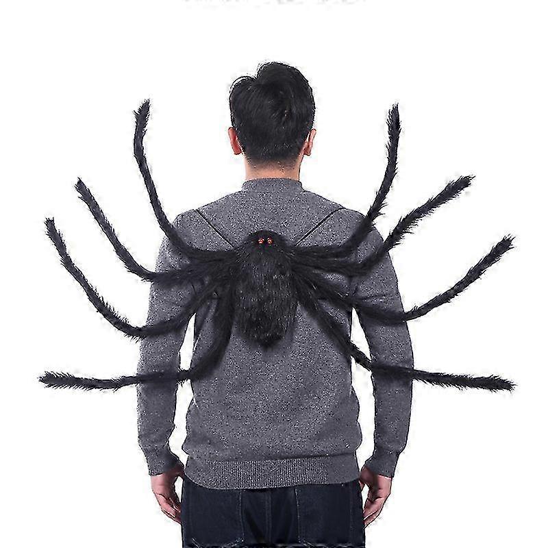 Black Plush Spider Costume Backpack for Halloween
