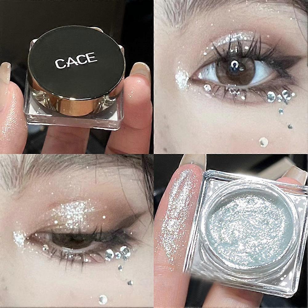 Παλέτα μακιγιάζ με τζελ σκιάς ματιών Glitter Sliver Gold