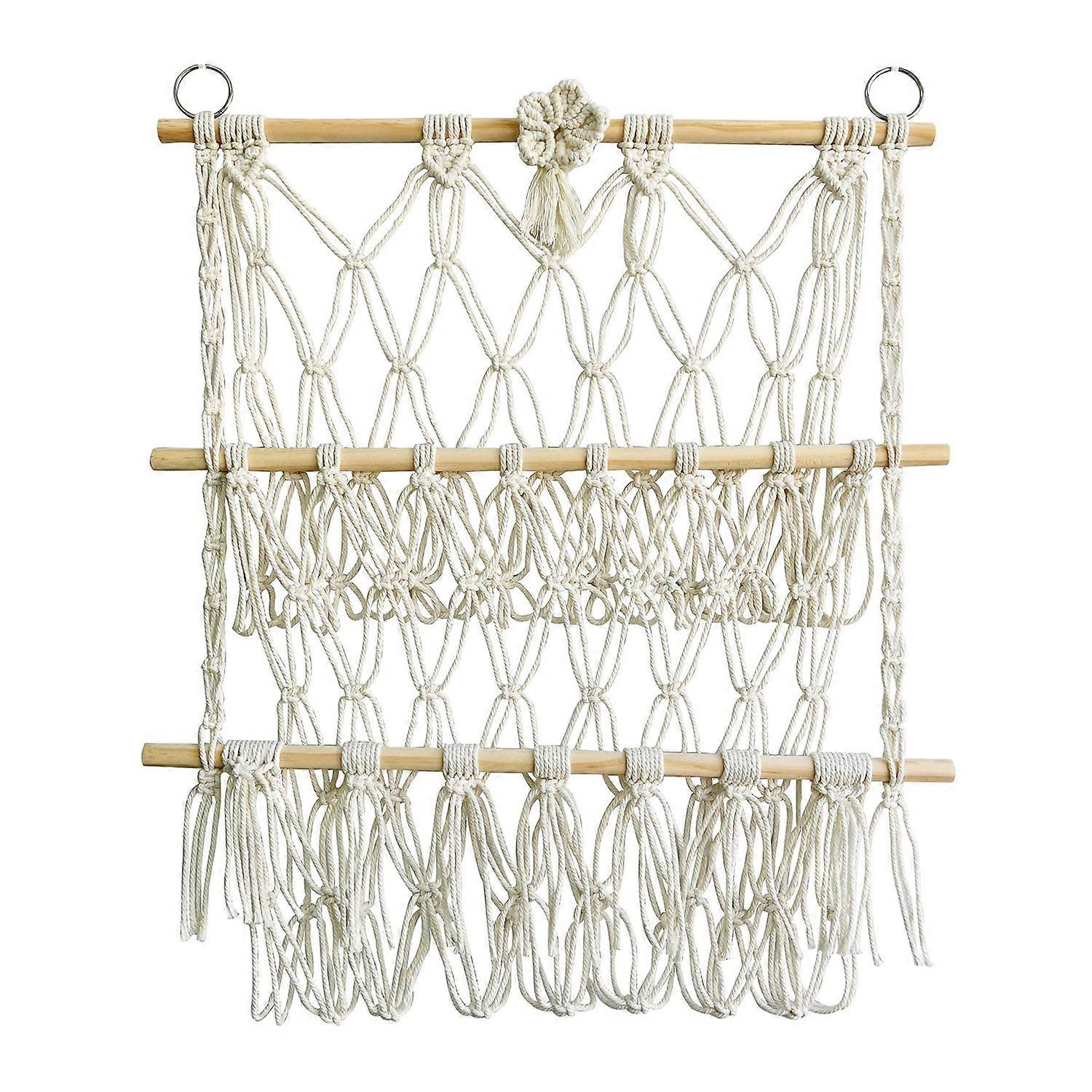 Stuffed Animal Toy Net Hammock Wall Hanging Organizer 2 Layer Design Easy to Install Display Plush