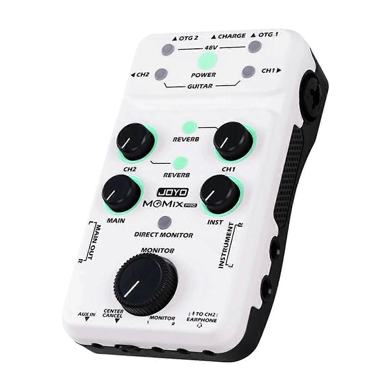 MOMIX Pro USB Sound Card Audio Mixer for Guitar Microphone Keyboard Recording Live Streaming Audio