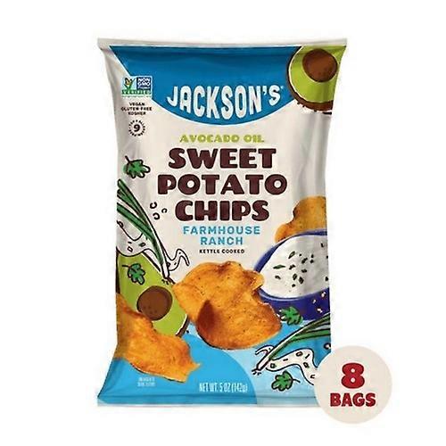 Jackson's Jackson's Chips de patate douce Farmhouse Ranch, 5 oz x 12