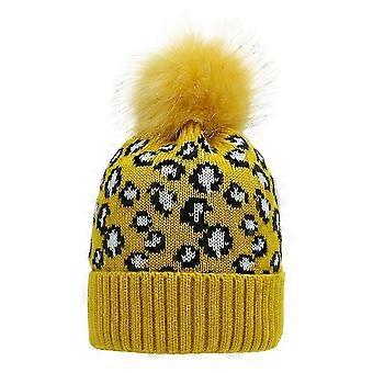 Casual Outdoor Sports Dames Warme Gebreide Muts (Geel) 1 Stuks