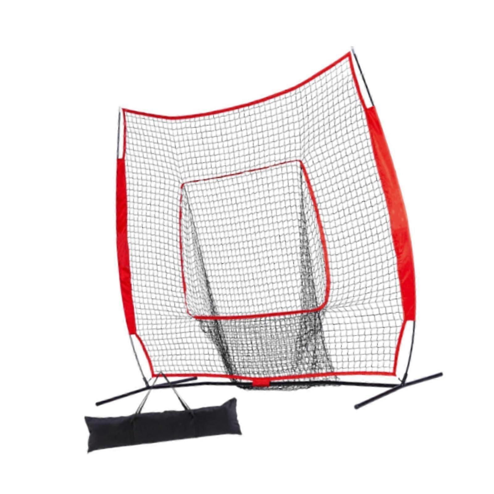 Filet de remplacement de baseball 7 pi x 7 pi Filet d’entraînement pour lancer Entraînement Lanceur