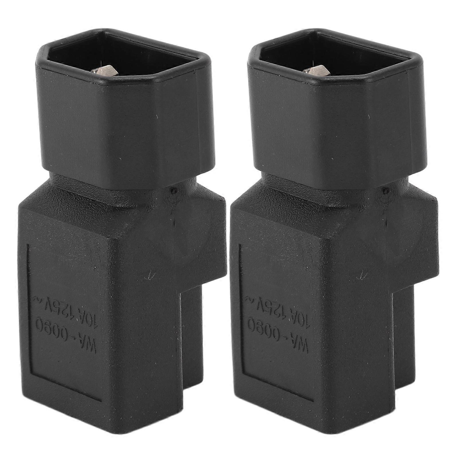 IEC320 C14 Male to Nema 5 15R Female Power Adapter for Lamp, Speaker, Monitor, Printer, Camera, 10A 125V