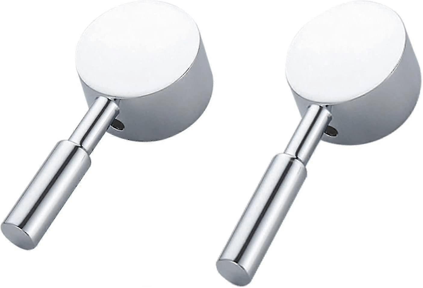 Jinyi Taps Levers Zinc Alloy Kit Tap Levers Baths Mixer Tap Lever Replacements For Bath Kit(2pcs, Silver)