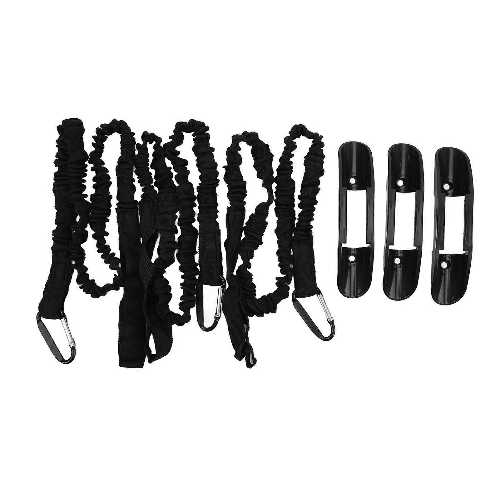 3Pack Kayak Paddle Bungee Lanyard Elastic Leash Paddle Holder Clip for Canoe Inflatable Plastic Boat