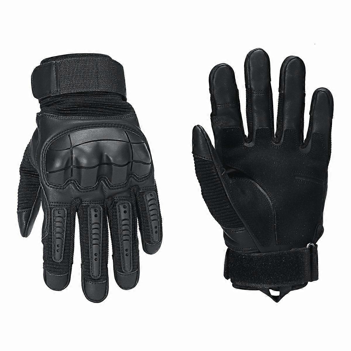Touchscreen Tactical Motorcycle Gloves - Full Finger Military Style For Driving