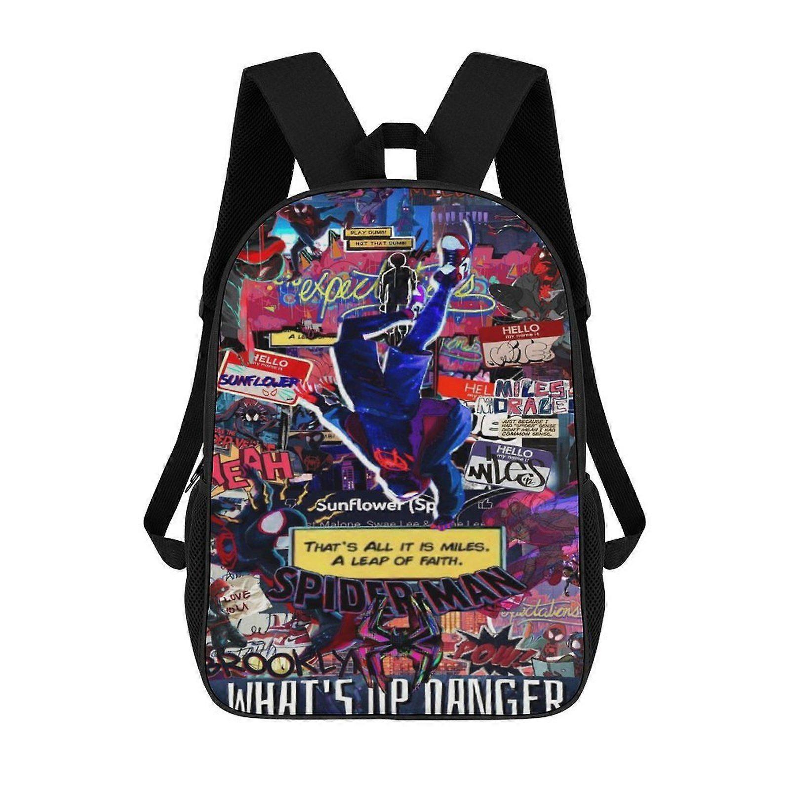 i2209 Miles Morales Backpack Shoulders DaypackBag Work Travel Classic Unisex Backpack kli2209
