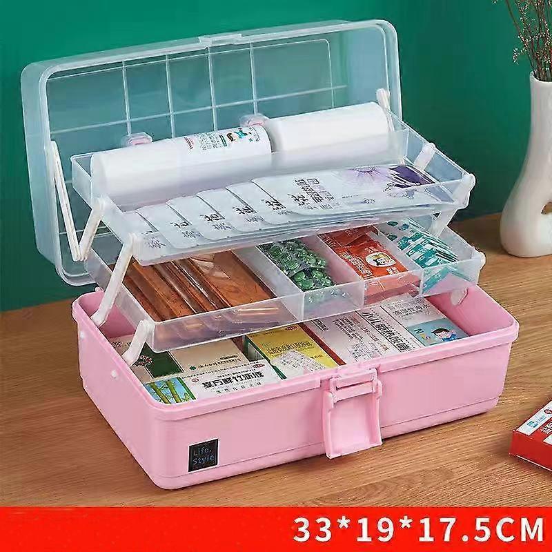 Household Medicine Box Medicine Emergency Medical Storage Box Multi-layer Large-capacity Cosmetics Gadgets Home Storage Box