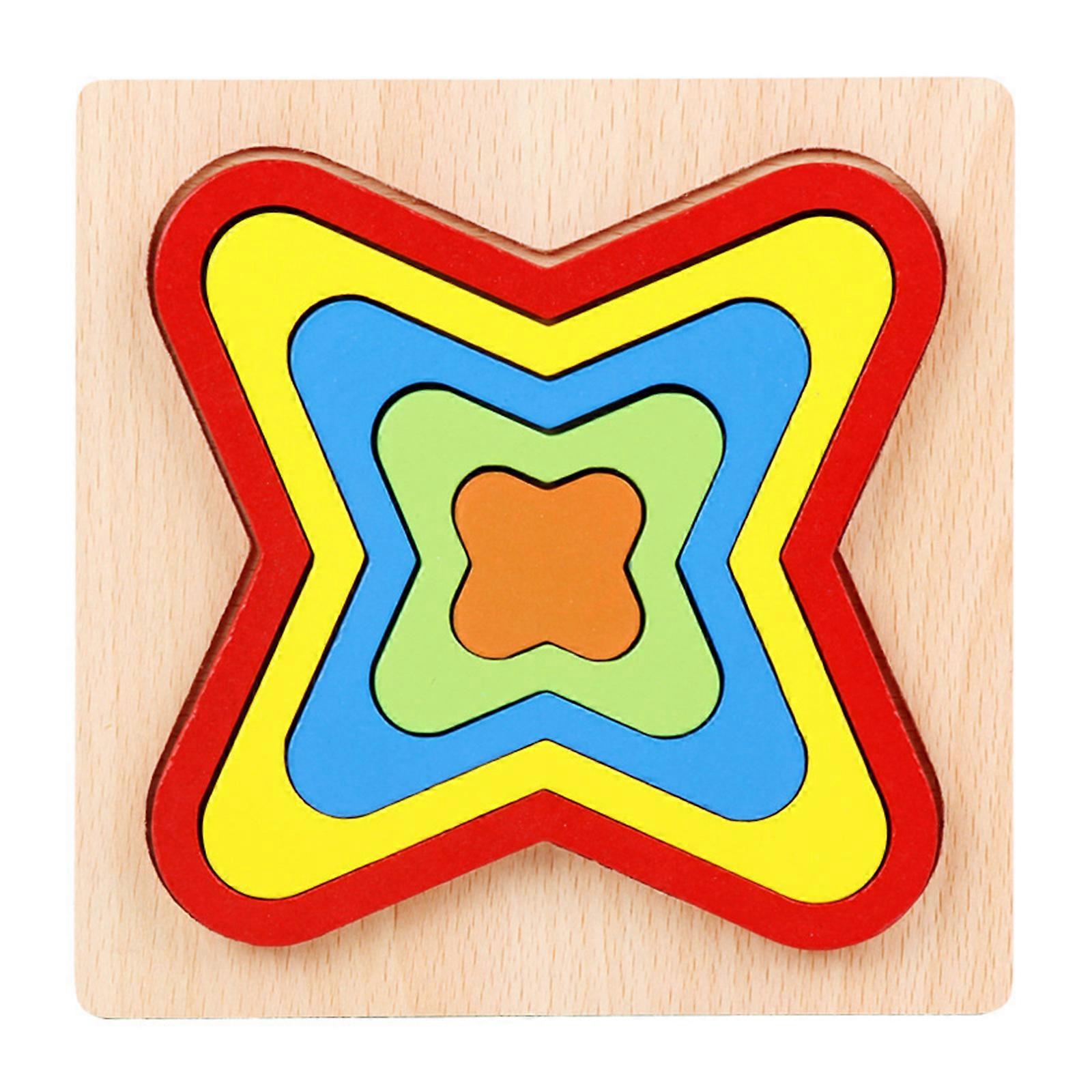 Children’s Rainbow Puzzle Toy Table Game Toy Kiddie Shape Match Peg Puzzle Board Teaching Aid Kids Fine Motor Skill Toy
