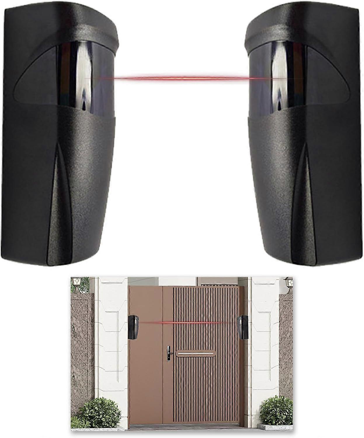 Pair of Gate Photocells, Gate Cell, Universal 12V/24V AC/DC Infrared Photocells for Automatic Gate and Garage, Outdoor Sensor, Compatible with All Ty