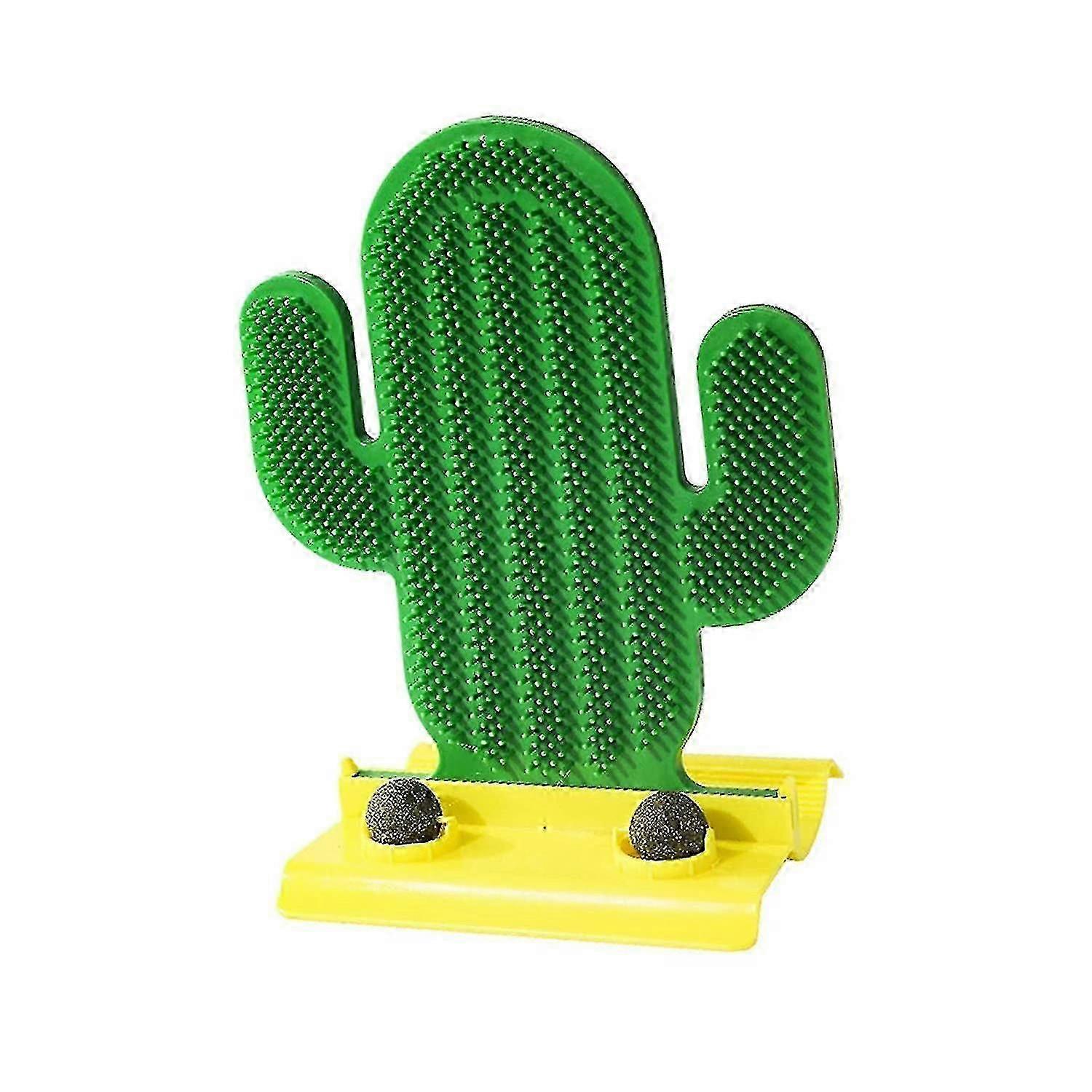 Pet Cat Groomer, Interactive Itching Relief Scratching Pad Hair Brush, 2 Catnip Balls Rubbing Post Anti Itching For Kitten