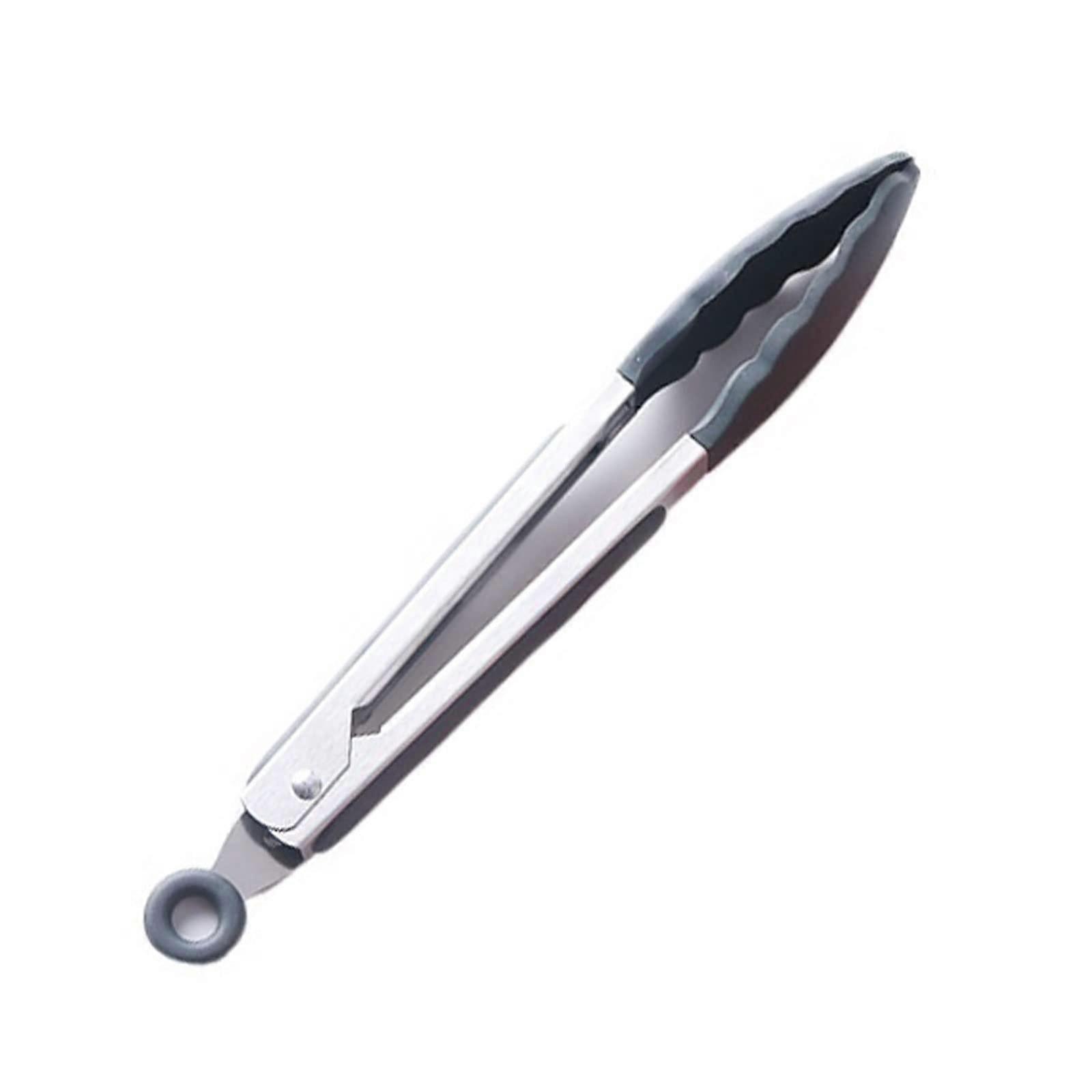 Mini Silicone Tongs Non-Slip Kitchen Utensil for BBQ and Salad Serving, Heat-Resistant, Easy-to-Handle, 9-Inch Size