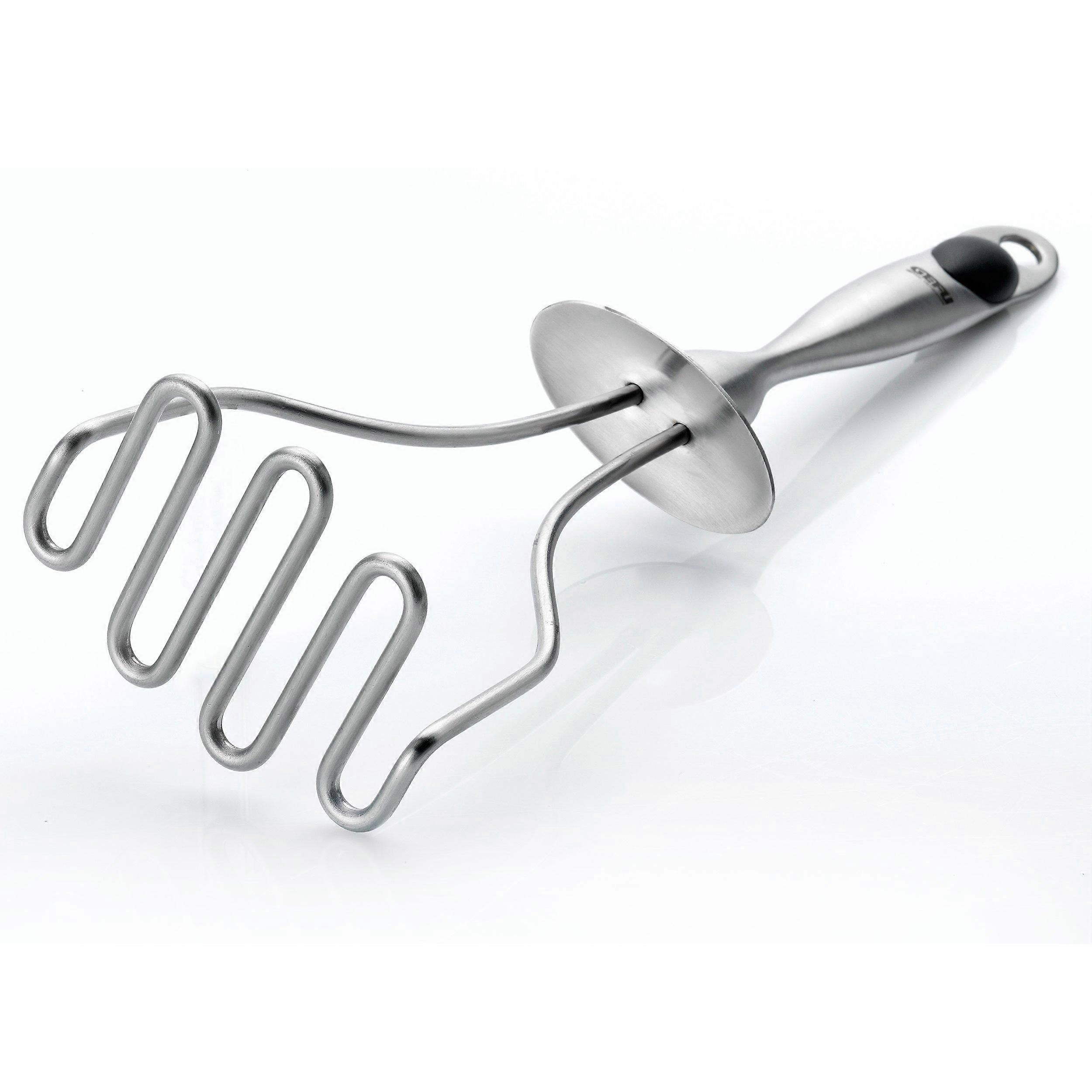 Stainless Steel Potato Masher - Multi-Colour Durable Kitchen Tool for Effortless Mashing and Easy Grip