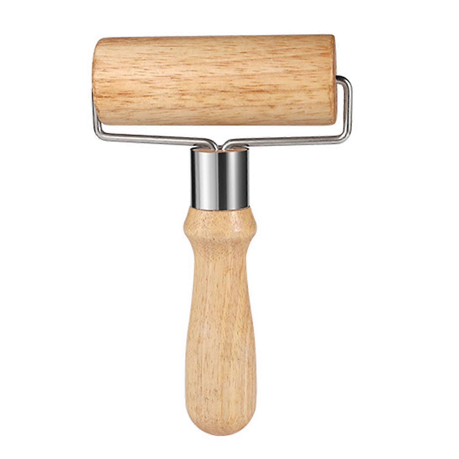 Wooden Rolling Pin Dough Manual Roller T Shape Baking Tool Comfortable Handle