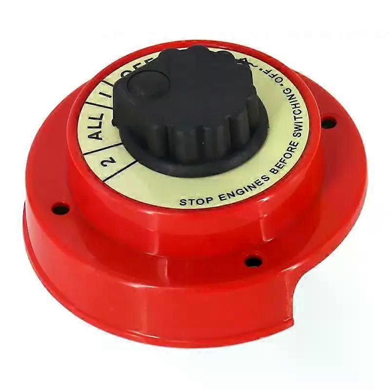Battery Selector Switch 6-32 V Dual Batteries Power Selection Switch for Car Vehicle RV and Boat (1-2-All-Off Switch)