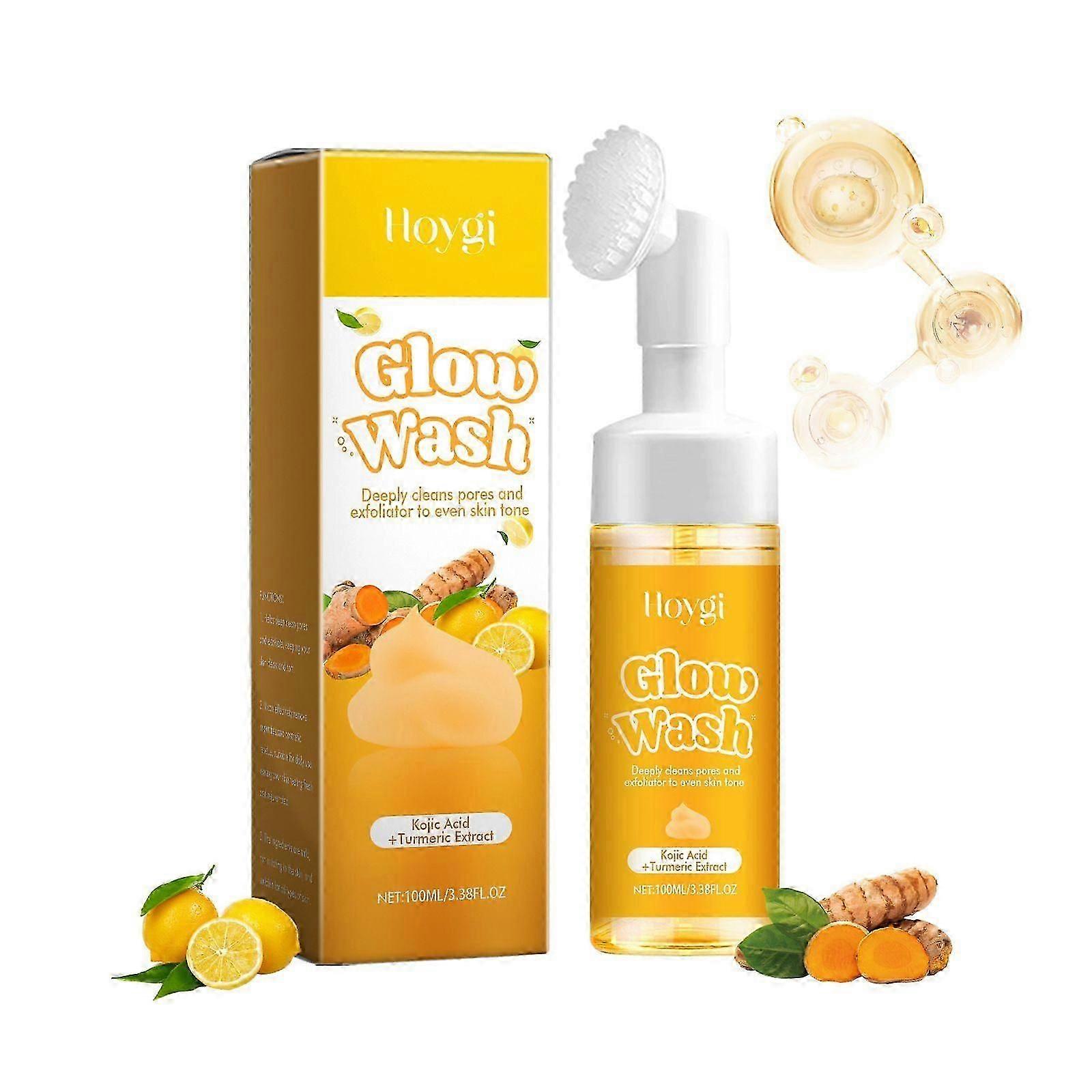 high qualityTurmeric Face Wash, Turmeric Facial Cleanser, Turmeric Foaming Cleanser, Deep Cleansing Hydarting Exfoliating Glow Wash