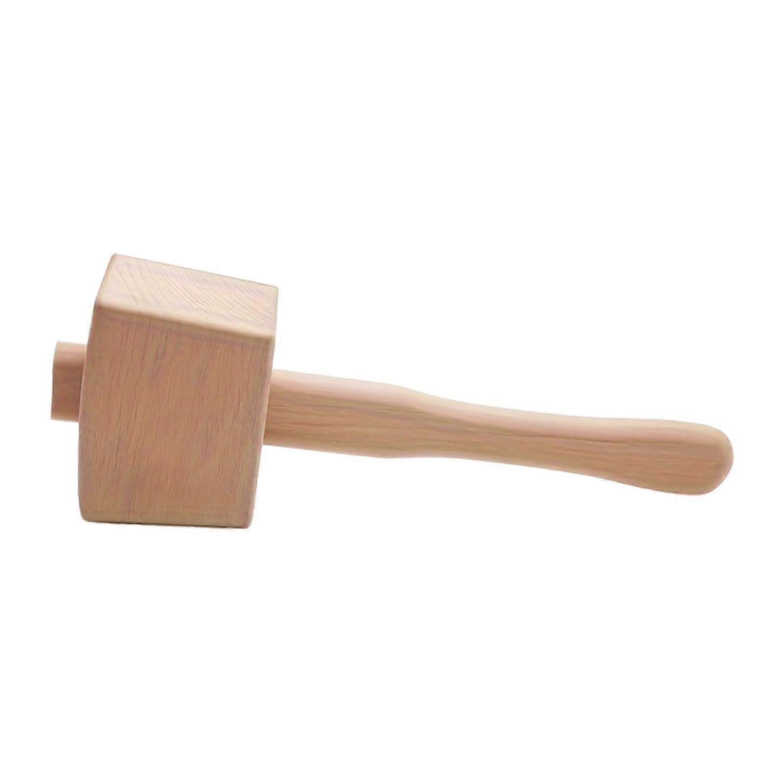 Wooden Mallet with Handle Manual Hammer for Walnut Cracking Work Woodworker
