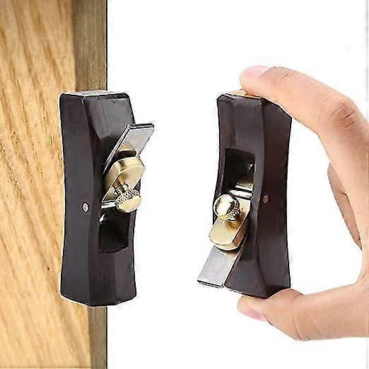 Mini wood planer hand tool, arc wood background plan