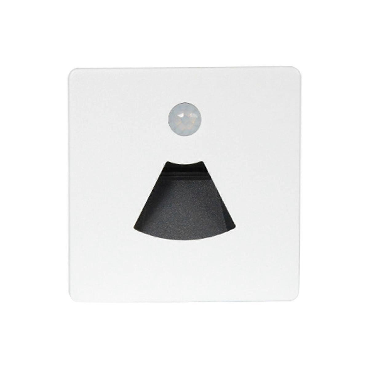 3W LED Motion Sensor Night Light LED Embedded Stair Step Waterproof Light with Motion Sensor for RV Boat Ship Trailer,A