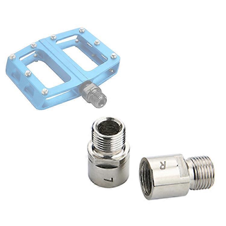 QL1 زوج واحد من الصلب الدراجة دواسة فاصل موسعات دواسة الدراجات لدواسات الخيوط 9/16 بوصة