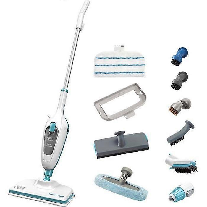 BLACK+DECKER - FSMH13E10-QW - Σφουγγαρίστρα ατμού με καθαριστικό χειρός 1300W - Περιλαμβάνονται 10 αξεσουάρ - Καλώδιο 4.8M