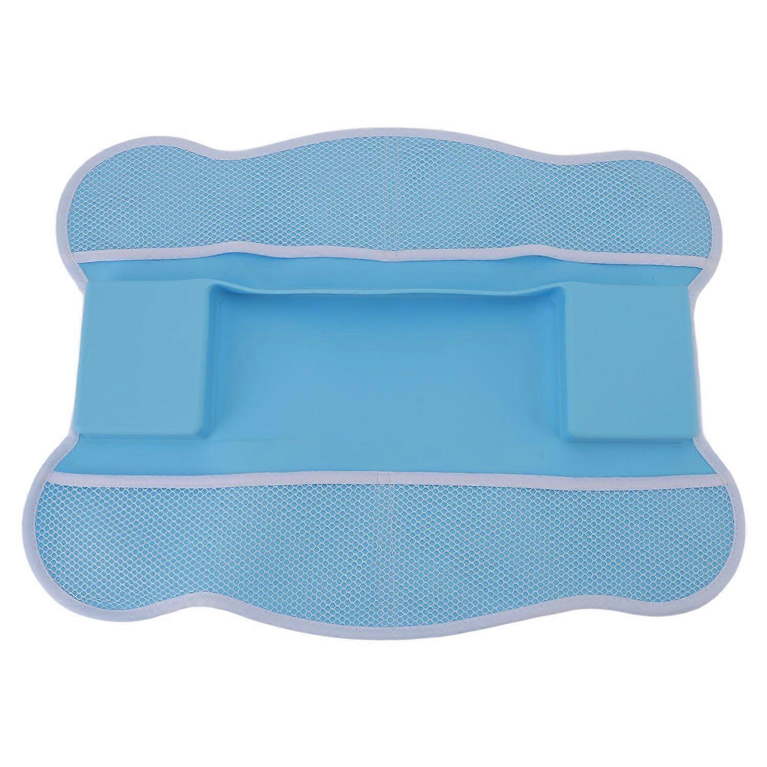 Bathtub Splash Guard with Double Sided Mesh Pockets Bath Tub Shelf Toy Holder Storage for Toddlers w