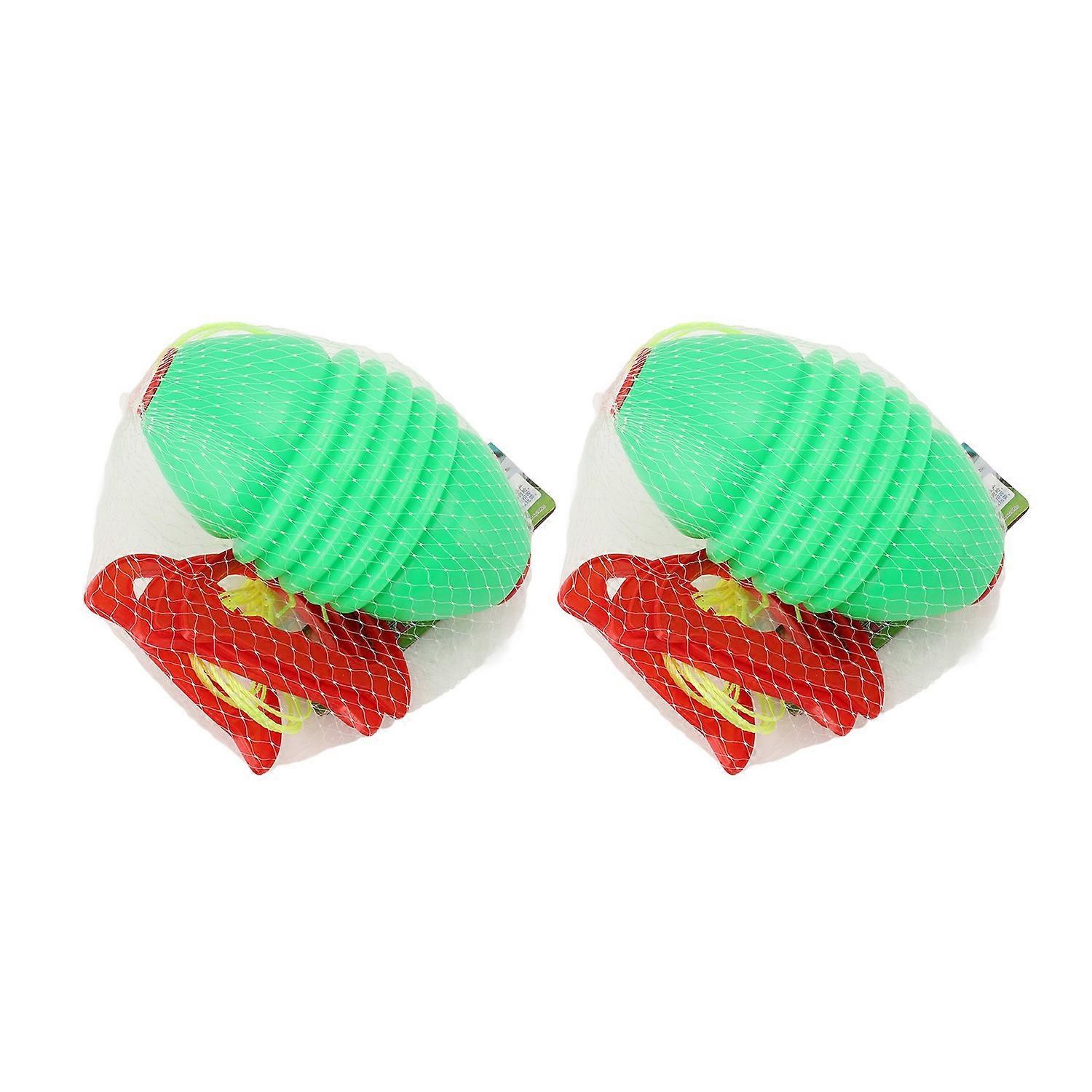2 Pcs Pull Ball Toy Parent Child Interaction 2 Person Cooperative Sliding Ball Toy Threaded Style
