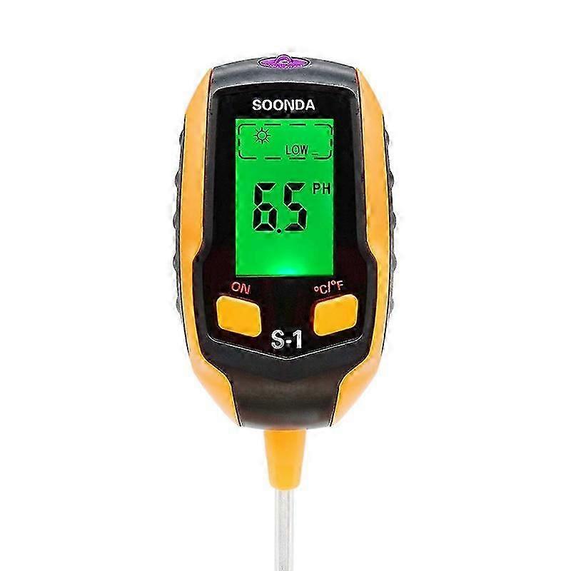 Soil PH Meter, 4 in 1 Digital Soil PH Tester