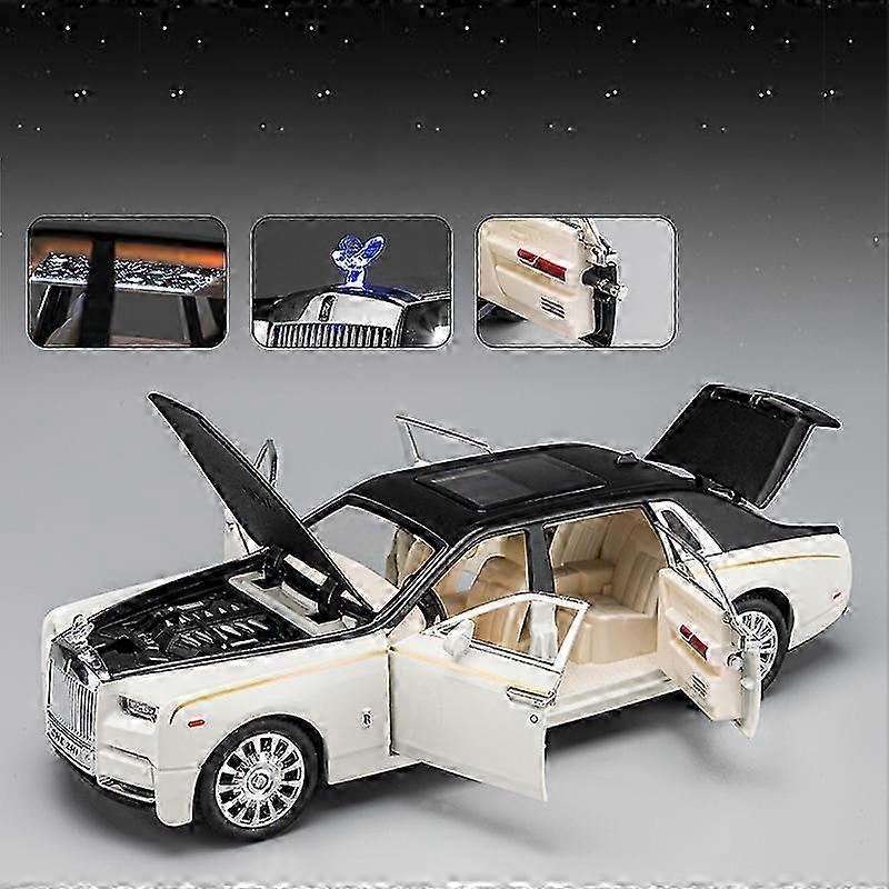 Mansory Alloy Car Diecasts & Toy Vehicles Rolls Royce Phantom Model con suono e luce Pull Back Feature Adatto per i regali dei bambini