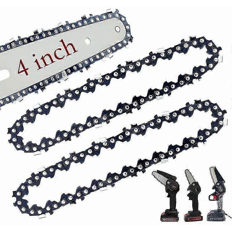 Cisea UNOIU Sharp Strong Chain, Replacement for 4 Inch Mini Chainsaw, Lightweight Wear Resistant and Easy Install Replace, 2PCS