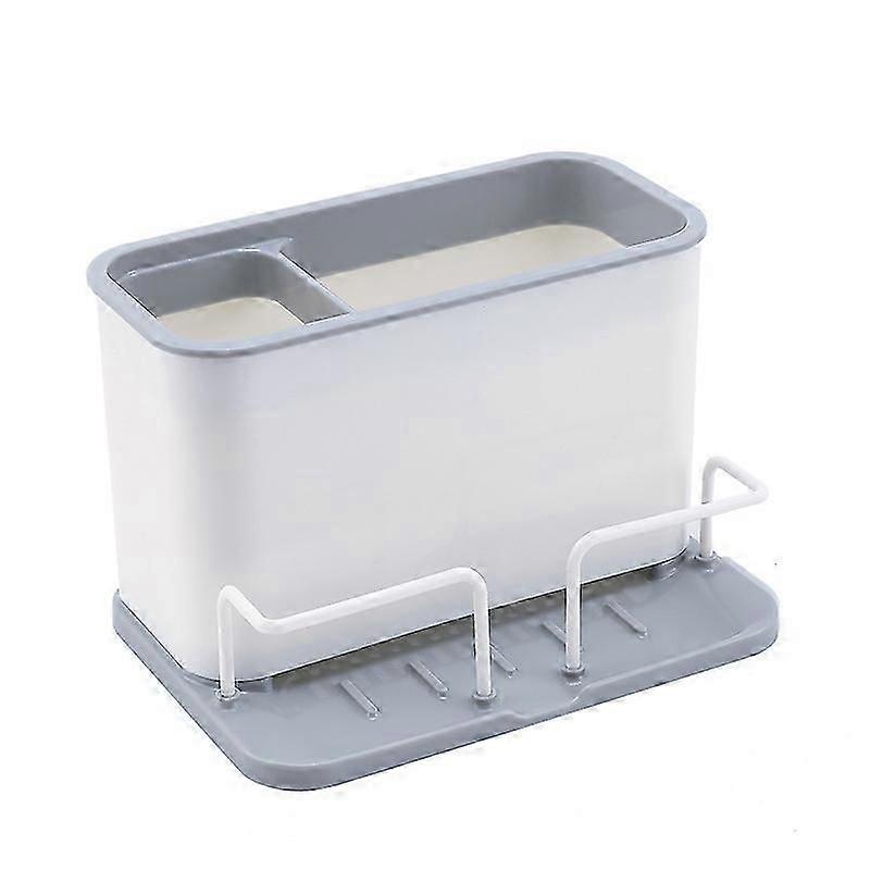 Kitchen Sink Caddy, Sink Sponge Holder, White