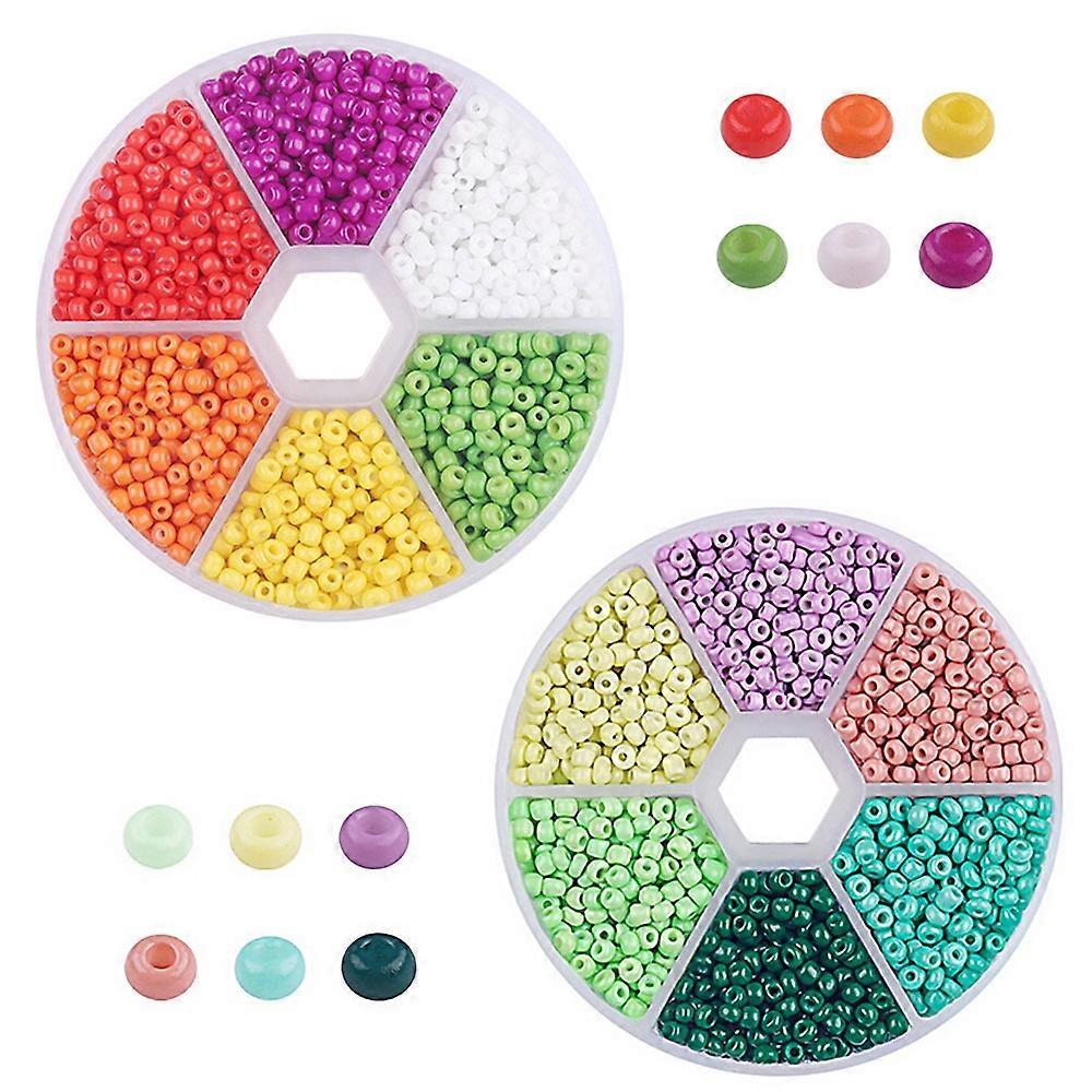 glass,seed,beads,bracelet,assorted,storage,box