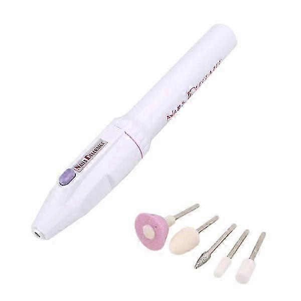 Electric Nail File - 5x Heads White