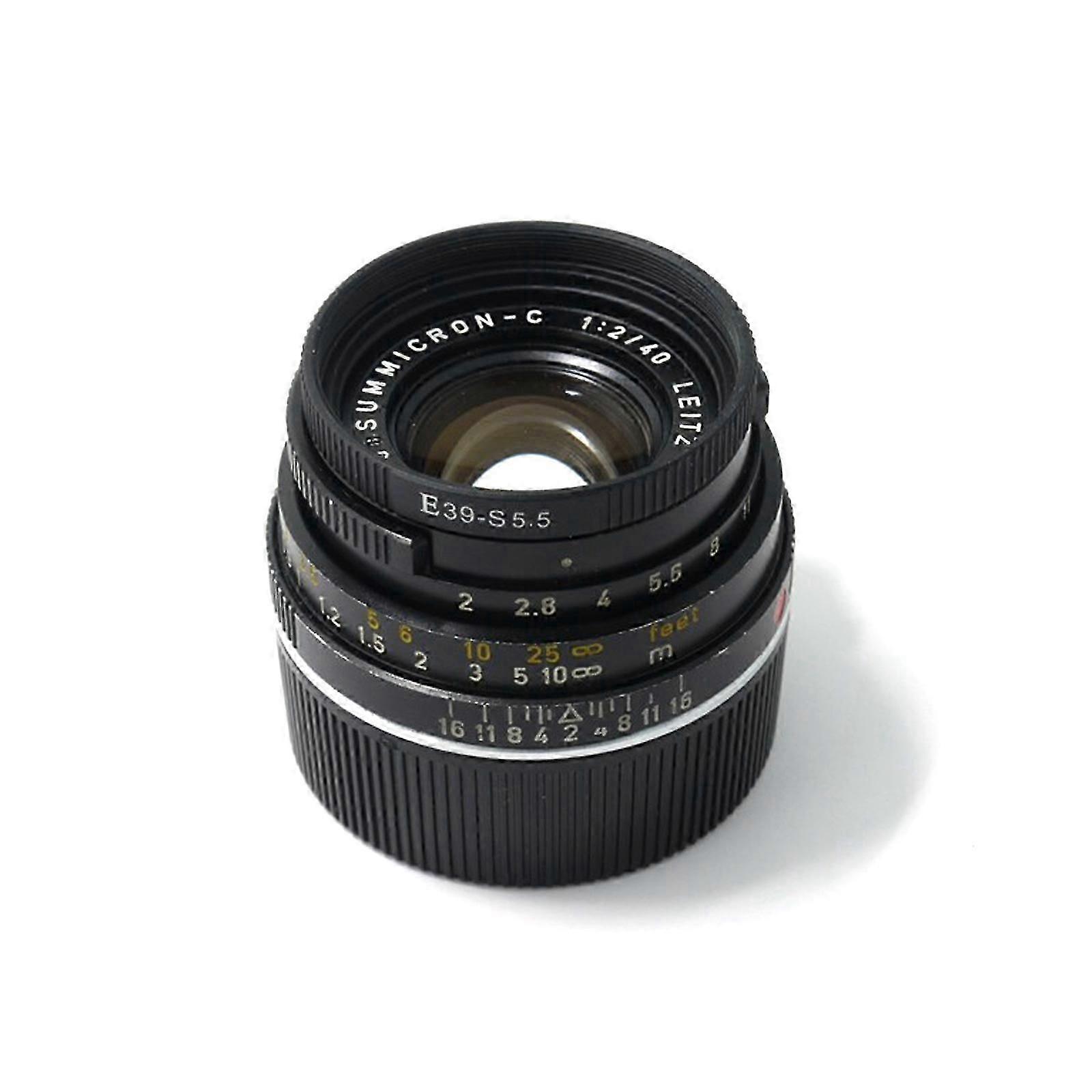 Adapter for Leica E39 40mm Filter - Summicron-C (S5.5) Lens Mount Adapter Ring js