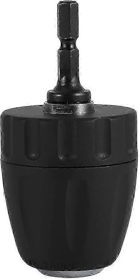 For Chuck Hexagonal Adapter Keyless Drill Chuck for Gundrill Cordless Drill (Black, 1pc)