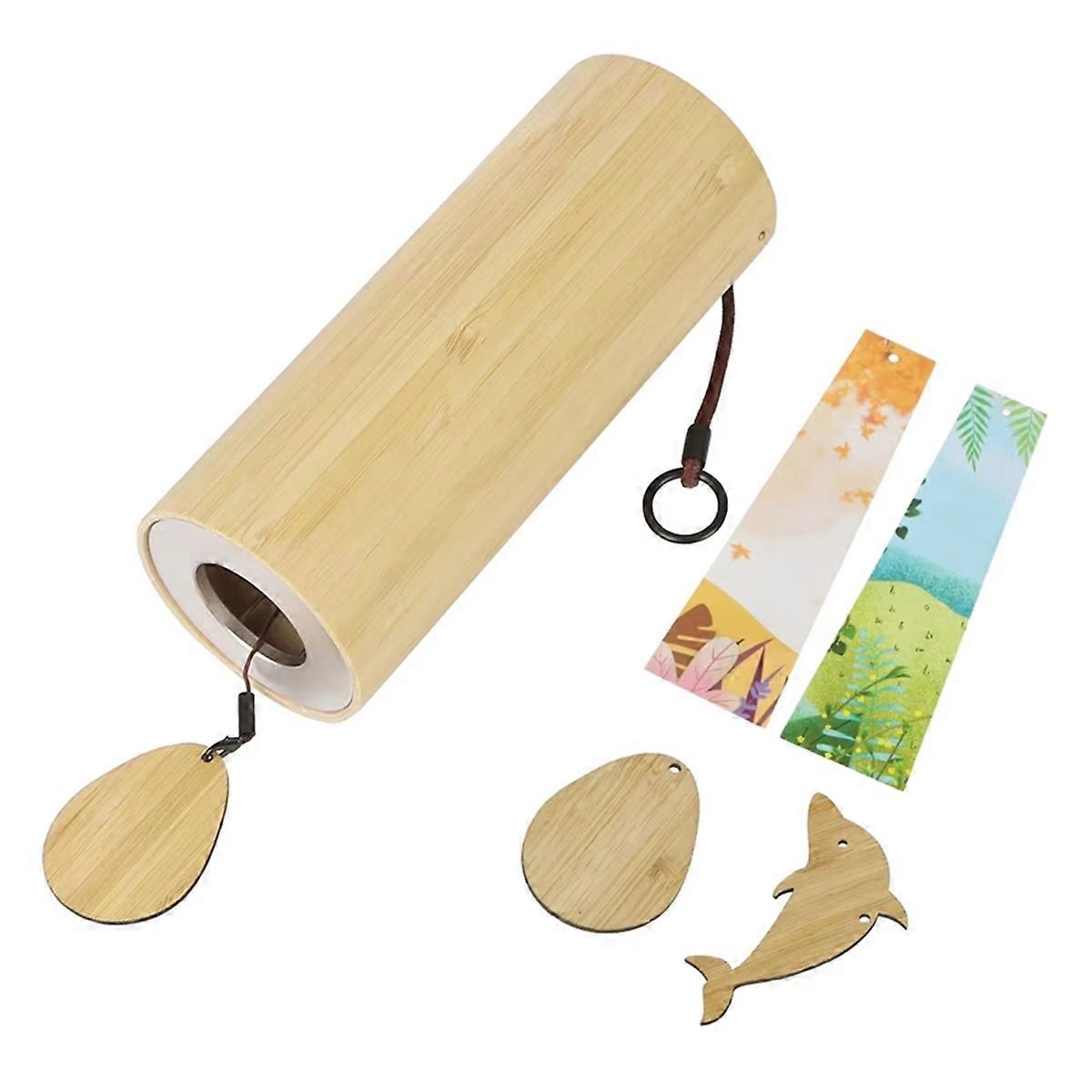 Bambuvindspel, 8-tonsstavar för utomhusträdgård,