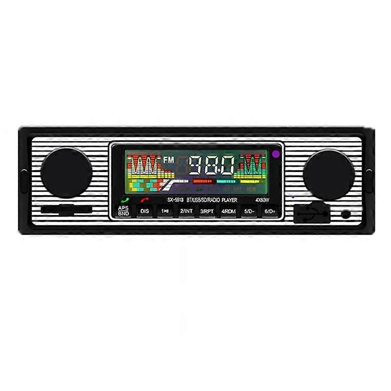  Retro Car Wireless Bluetooth 12V MP3 Player AUX Audio Input Card Insert USB Flash Drive Multimed