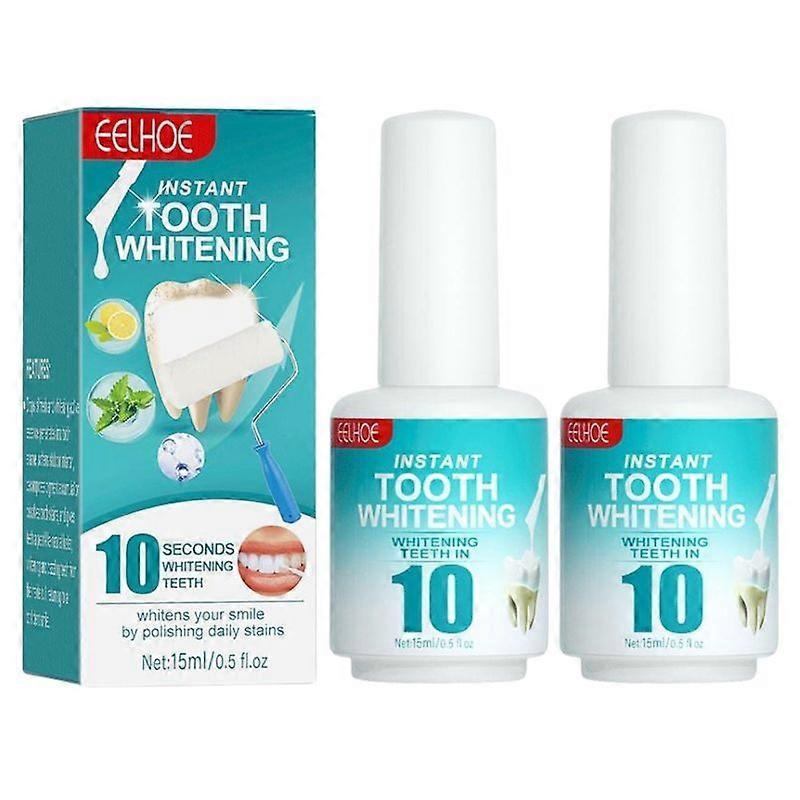 2pcs צבע הלבנה מיידי כתם שיניים להסיר שיניים צבע הלבנת שיניים נקי היגיינת הפה בריאות טבעי אוניברסלי היגייני
