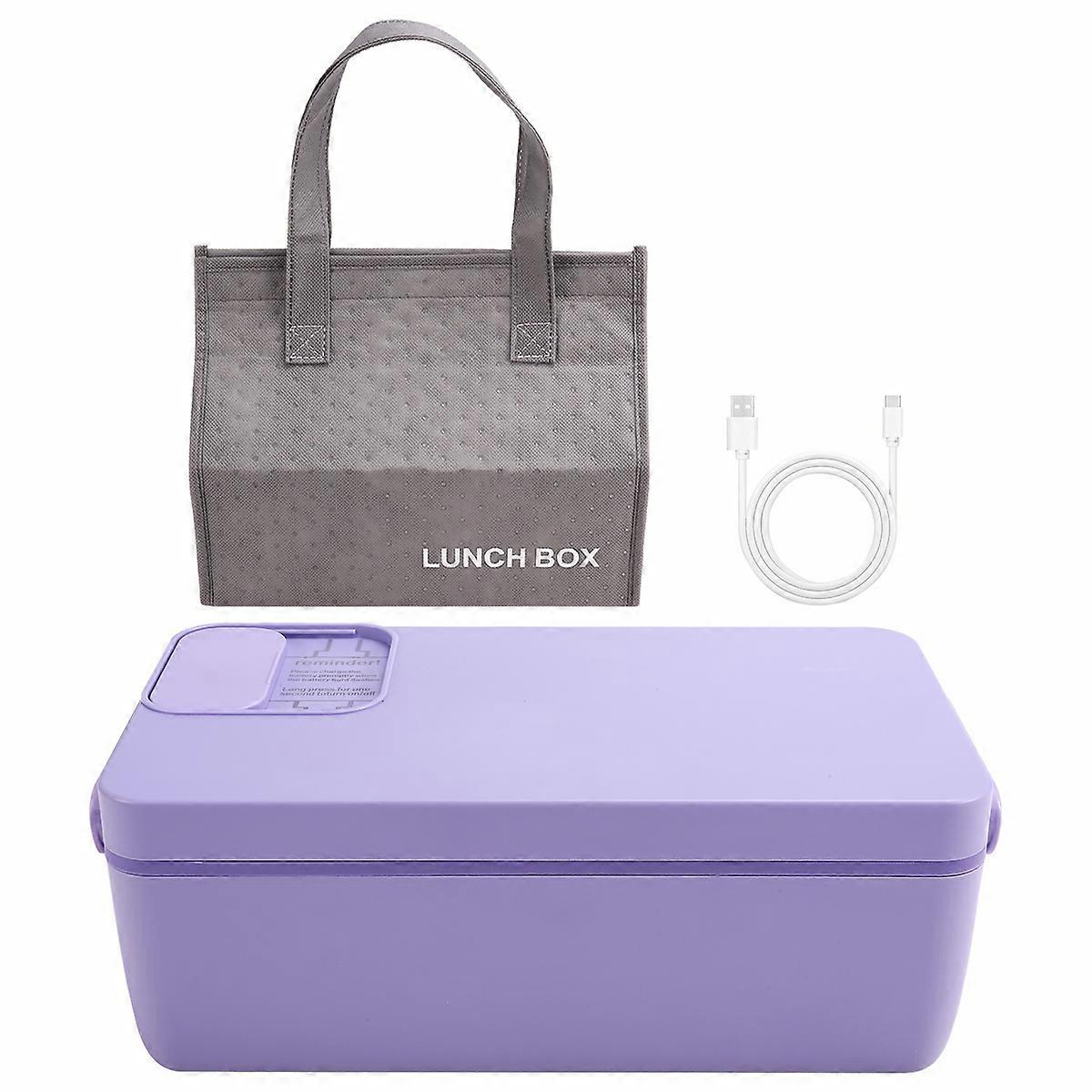 Heated Lunch Box Electric Lunch Box Self Heating Lunch Box Cordless Rechargeable 304 Food-Grade Stai