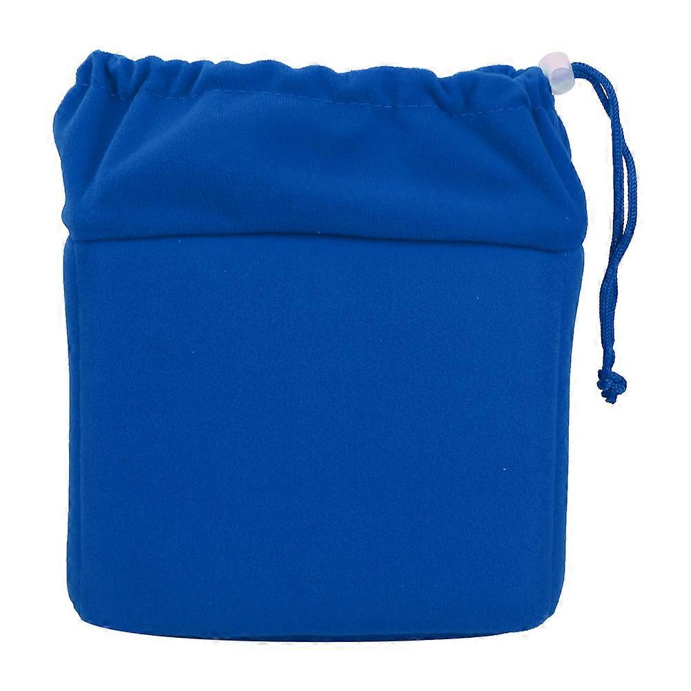 Waterproof Shockproof DSLR Camera Lens Insert Bag Padded Case With Drawstring (Dark Blue)