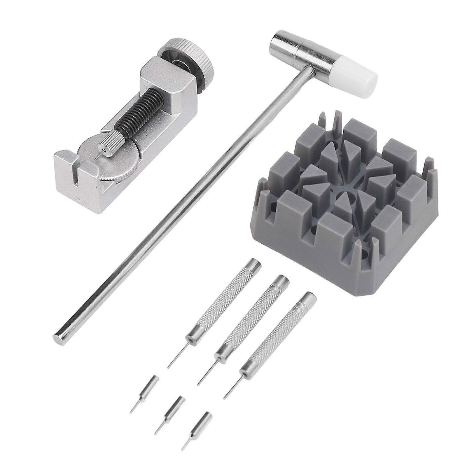 27pcs Watch Link Remover Kit Watch Strap Replacement Tools with Black Scale Spring Bar Fork