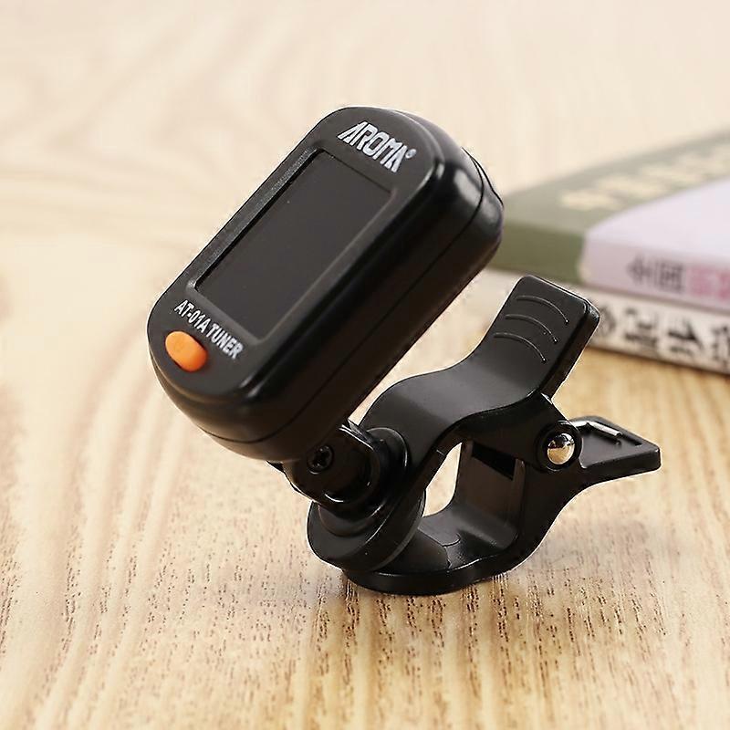 AROMA Guitar Tuner Ukulele Violin Bass Multi-Function Electronic Tuner, Colour: AT-01A
