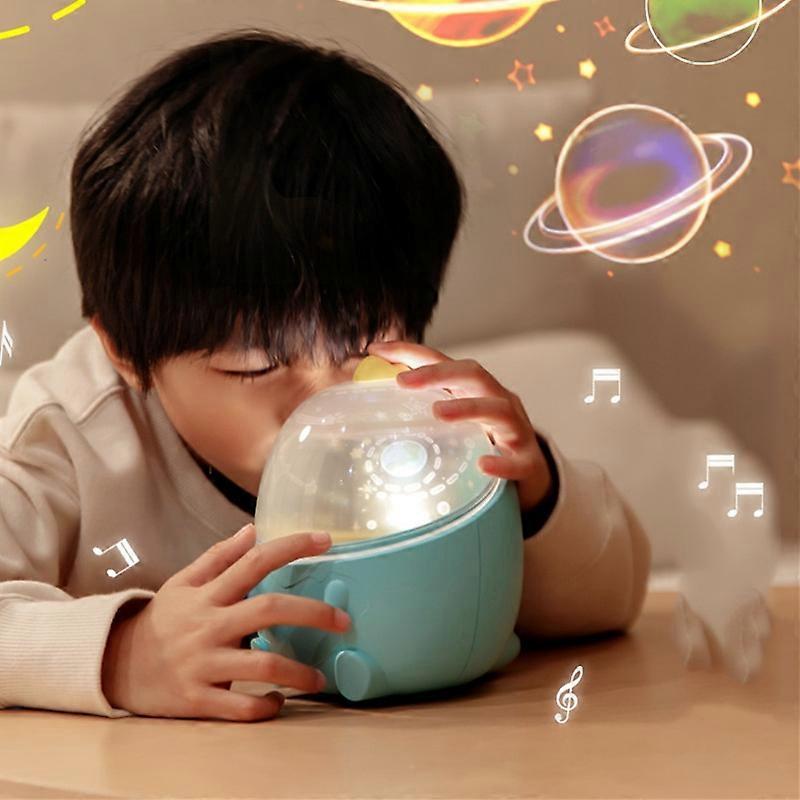 CX-12 Little Dinosaur Starry Sky Light USB Music Box Night Light LED Dream Rotating Projection Lamp