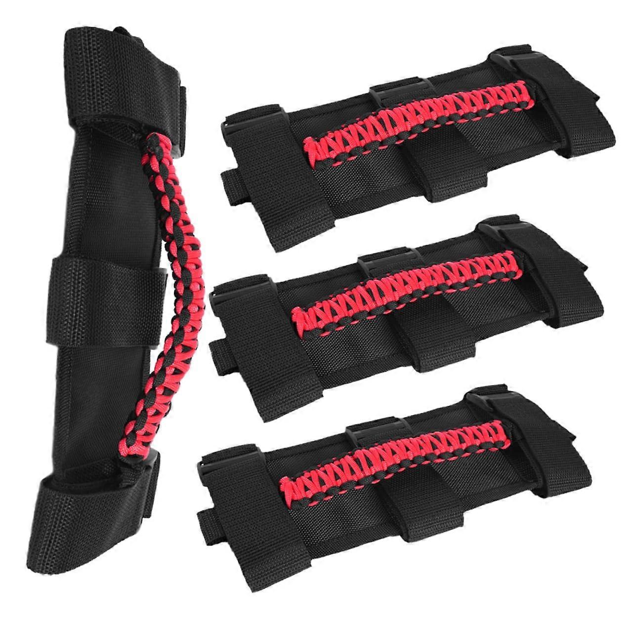 Vehicle Woven Grab Handles 4pcs Automotive Grab Handle for Handles Car Roof Stylish and Secure Grip