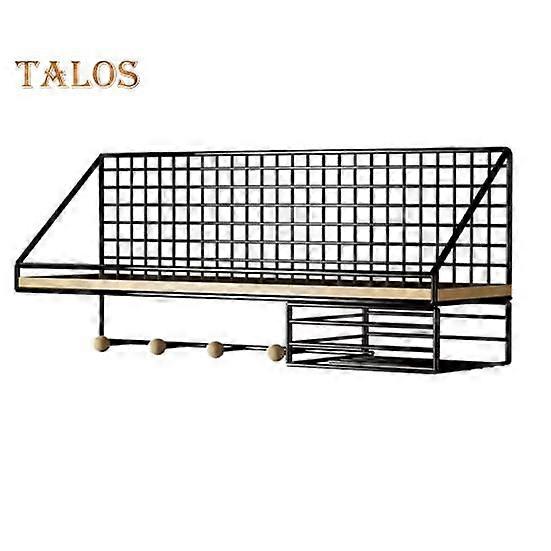 Wall-Mounted Floating Shelves Storage Rack Rustproof Strong Load-Bearing Easy to Install Bookshelf Metal Bracket