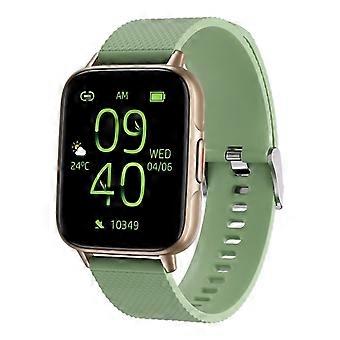 FW02 1.7 Inch Square Screen Silicone Strap Smart Watch