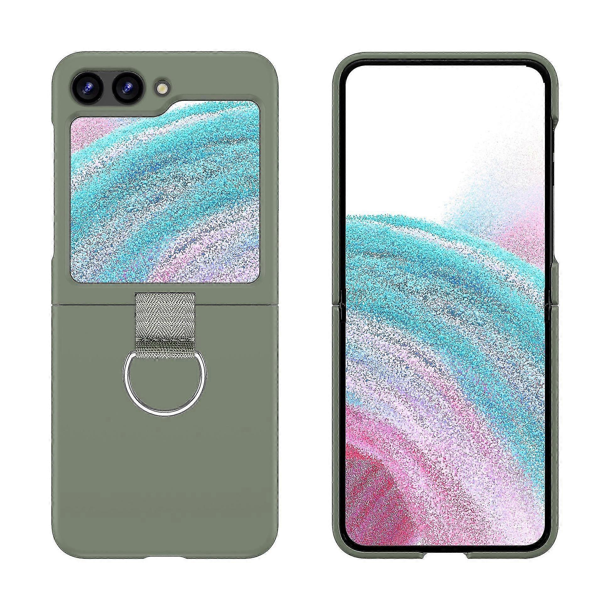 Pc Hard Case Compatible Samsung Galaxy Z Flip 5 With Ring Holder